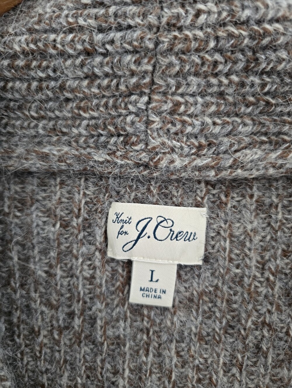 J.Crew Double Breasted Shawl Collar Cardigan Sweater Men Medium Wool Blend Large - Picture 4 of 10